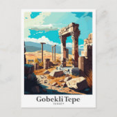 Gobekli Tepe Sanliurfa Turkije Reizen Briefkaart (Voorkant)