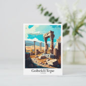 Gobekli Tepe Sanliurfa Turkije Reizen Briefkaart (Staand voorkant)