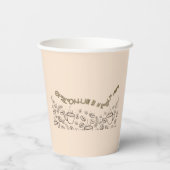 Gobelets en Papier Bon café! Papieren Bekers (Achterkant)