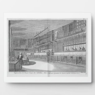 Gobelin workshops van Deni uit de "Encyclopedia" Fotoplaat