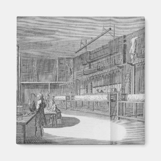 Gobelin workshops van Deni uit de "Encyclopedia" Magneet (Voorkant)