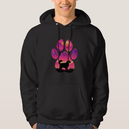 Goberian Paw Mom Dad Dog  Women Men Hoodie (Voorkant)