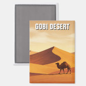 Gobi Desert Camel Reizen Magneet (Voorkant / Achterkant)