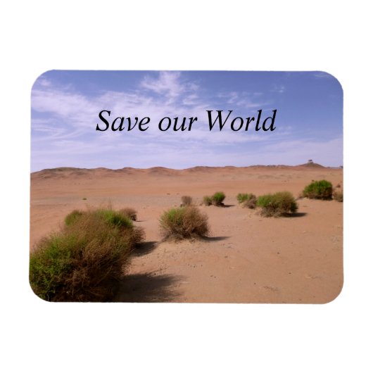 Gobi Desert Uitzicht Magneet (Horizontaal)