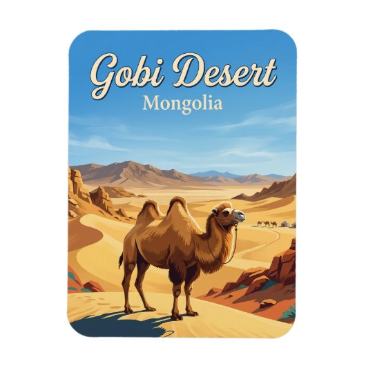 Gobiwoestijn Mongolië Magneet (Verticaal)
