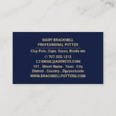 Goblet, aardewerk, pottenbakken visitekaartje (Achterkant)