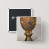 Goblet, geproefd uit Turkije Vierkante Button 5,1 Cm (Voorkant /achterkant)