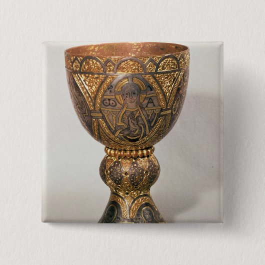 Goblet, geproefd uit Turkije Vierkante Button 5,1 Cm (Voorkant)