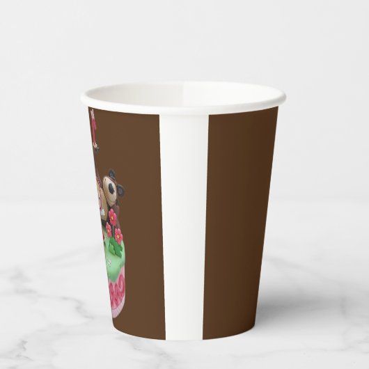 Goblet Masha & Michka Papieren Bekers (Links)