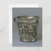 Goblet met ingegraveerd skelet briefkaart (Voorkant / Achterkant)