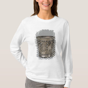 Goblet met ingegraveerd skelet met maskers t-shirt