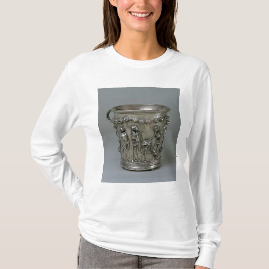 Goblet met ingegraveerd skelet t-shirt (Voorkant)