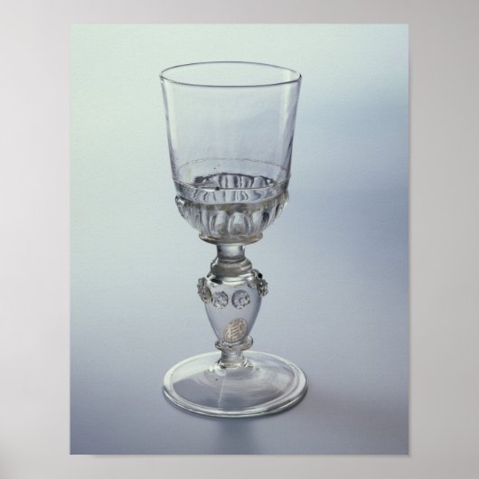 Goblet met ronde trechter kom poster (Voorkant)