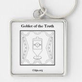 Goblet van het waarheidssymbool sleutelhanger (Voorkant)