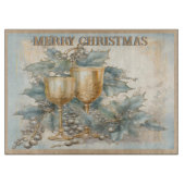  goblets vrolijk kerstmonogram | snijplank (Voorkant)