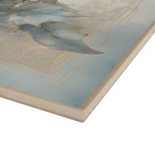  goblets vrolijk kerstmonogram | snijplank (Hoek)