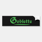 Goblette Bumpersticker (Voorkant)