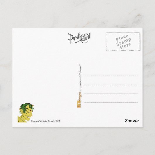Goblin and Rabbit Briefkaart (Achterkant)