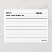 Goblin Brains Recipe Card Briefkaart (Achterkant)