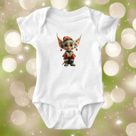 Goblin Christmas Elf Baby Bodysuit