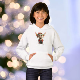 Goblin Christmas Elf Girl's Hoodie