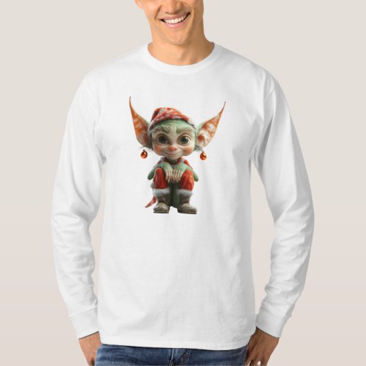 Goblin Christmas Elf Mannen T-shirt (Voorkant)