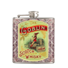 Goblin Crystal Whiskey Fles Label Flask Heupfles