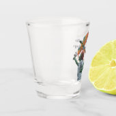 Goblin Flying Dragon Kite Fantasy Art Shot Glass Glas (Links)