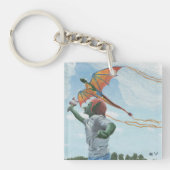 Goblin Flying Dragon Kite Fantasy Sleutelhanger (Voorkant)