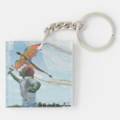 Goblin Flying Dragon Kite Fantasy Sleutelhanger (Achterkant)