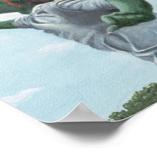 Goblin Flying Dragon Kite Fantasy Wall Art Poster (Hoek)