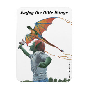 Goblin Flying Dragon Kite Koelkastmagneet Magneet