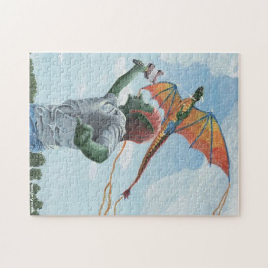 Goblin Flying Dragon Kite Medium Jigsaw Puzzel (Horizontaal)