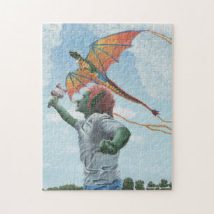 Goblin Flying Dragon Kite Medium Jigsaw Puzzel