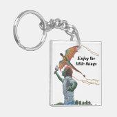 Goblin Flying Rainbow Dragon Kite Fantasy Sleutelh Sleutelhanger (Voorkant Links)