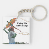 Goblin Flying Rainbow Dragon Kite Fantasy Sleutelh Sleutelhanger (Achterkant)