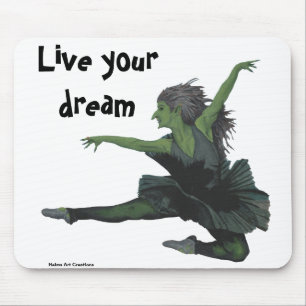 Goblin Girl Ballerina Dancer Fantasy Art Muismat