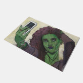 Goblin Girl Mobiele Telefoon Selfie Deur Mat (Schuin)