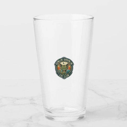 Goblin Gremlin Kat Cute Kitty Design - Goblin Grem Glas (Voorkant)