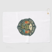 Goblin Gremlin Kat Cute Kitty Design - Goblin Grem Golfhanddoek (Horizontaal)