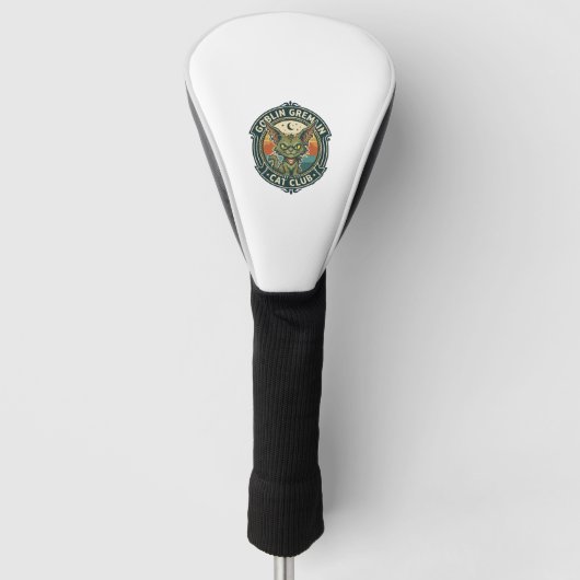 Goblin Gremlin Kat Cute Kitty Design - Goblin Grem Golfheadcover (Voorkant)