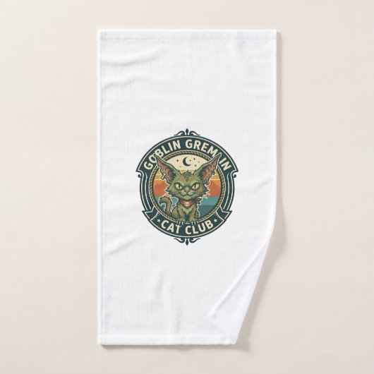 Goblin Gremlin Kat Cute Kitty Design - Goblin Grem Handdoek (Handdoek)