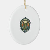 Goblin Gremlin Kat Cute Kitty Design - Goblin Grem Keramisch Ornament (Rechts)