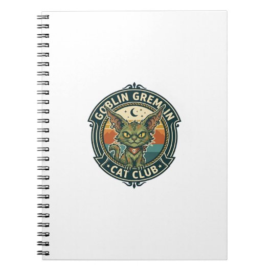 Goblin Gremlin Kat Cute Kitty Design - Goblin Grem Notitieboek (Voorkant)