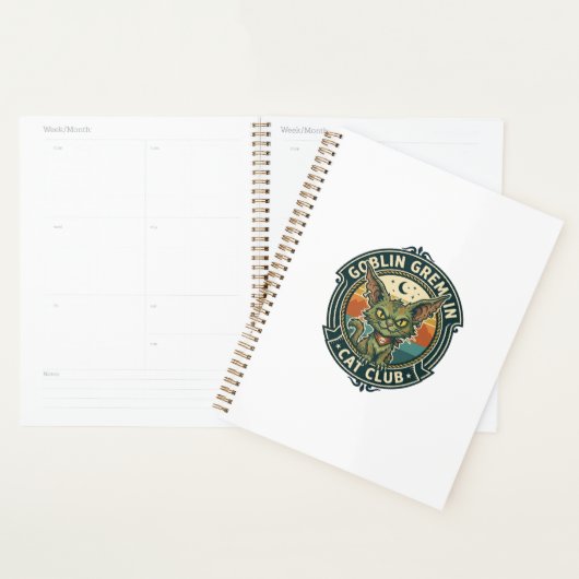 Goblin Gremlin Kat Cute Kitty Design - Goblin Grem Planner (Display)