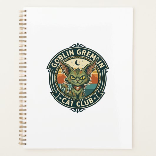 Goblin Gremlin Kat Cute Kitty Design - Goblin Grem Planner (Voorkant)