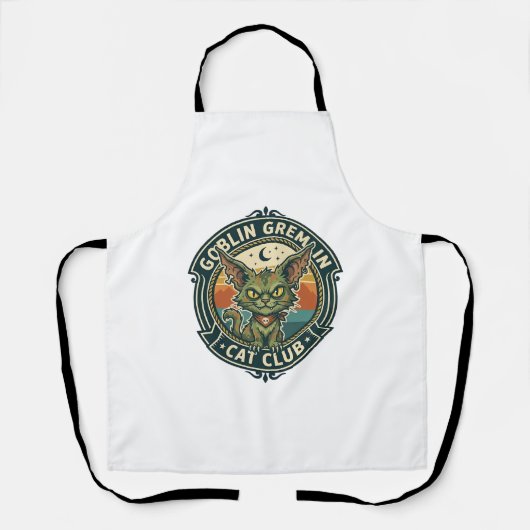 Goblin Gremlin Kat Cute Kitty Design - Goblin Grem Schort (Voorkant)