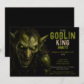 Goblin Halloween-feest - Dark Fantasy Halloween Kaart (Voorkant / Achterkant)