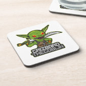 Goblin heet Grizbard Bier Onderzetter (Linkerzijde)