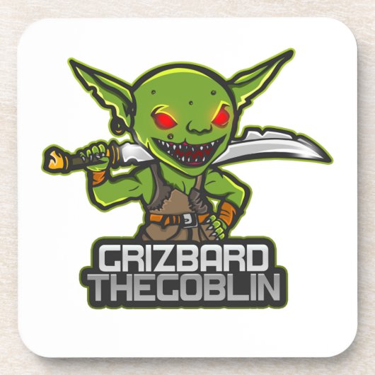 Goblin heet Grizbard Bier Onderzetter (Voorkant)